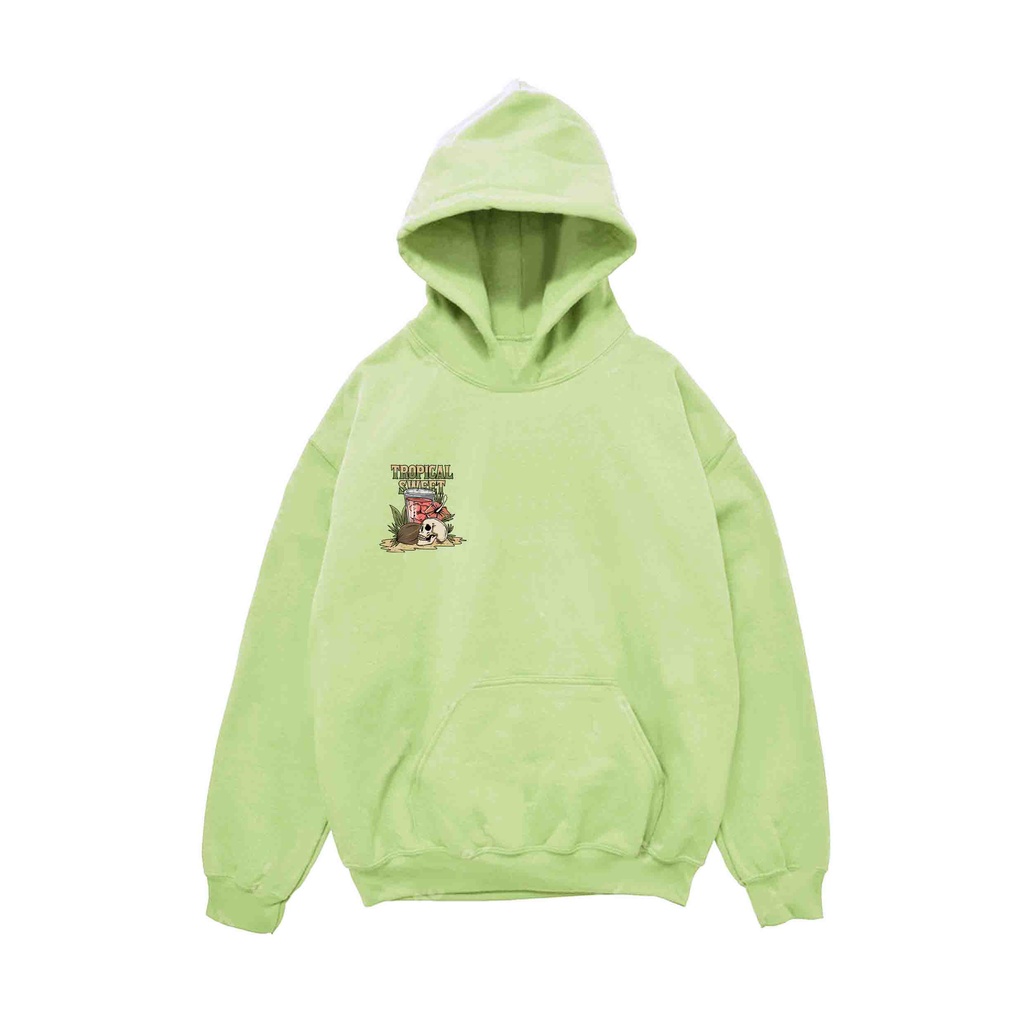 Hoodie Pria Tropical Sweet Sweater Pria Fleece Size M - XXL