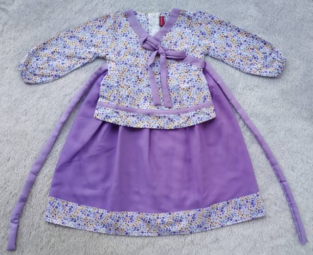 Gamis Anak Cutetrik Model Hanbok Brukat - Tutu
