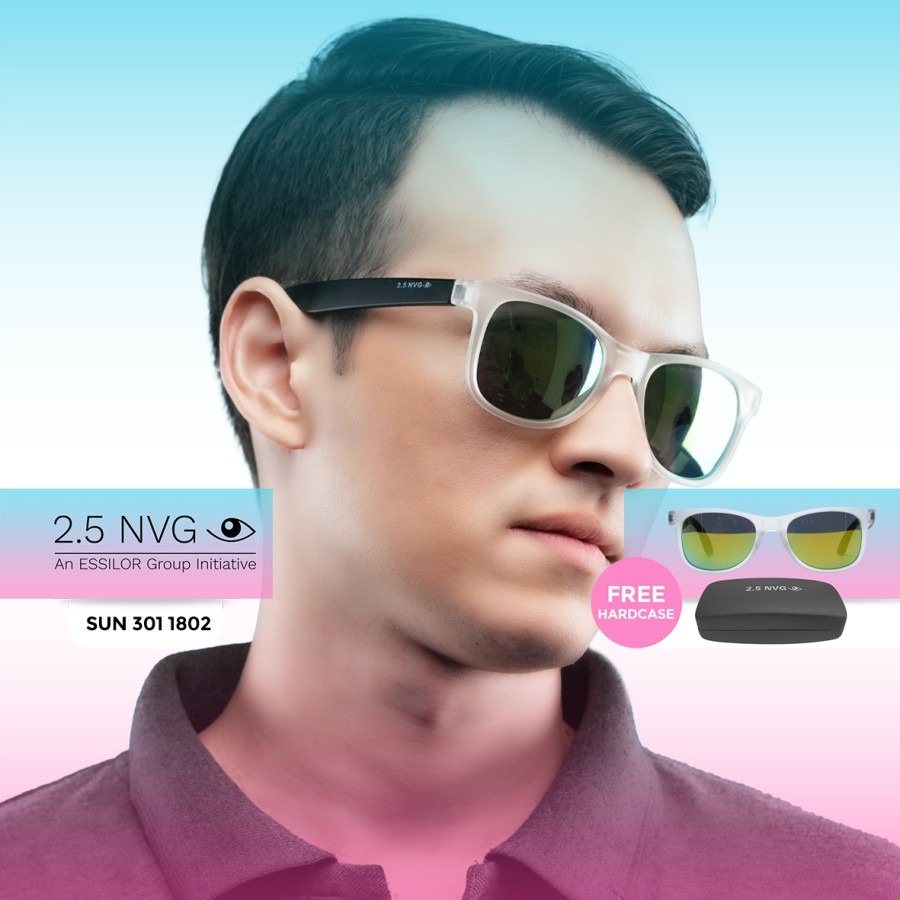2.5 NVG Sunglasses SUN 301 1802 Kacamata Hitam Unisex