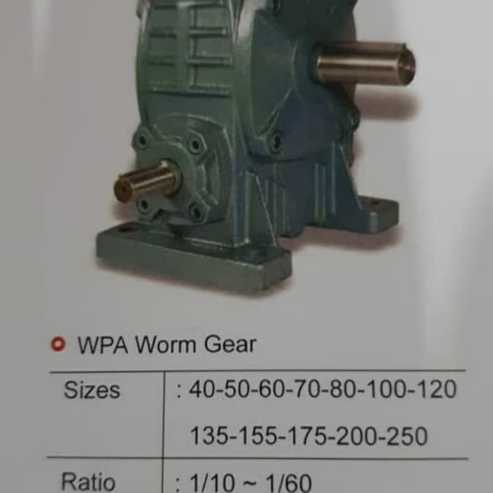 gearbox reducer / worm gear REVCO size 135 WPA/WPS/WPO/WPX