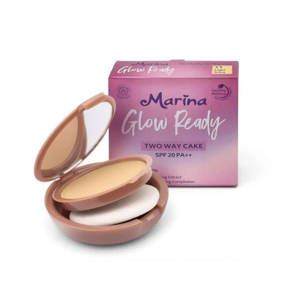 Marina Glow Ready Two Way Cake SPF 20++ [ 10gram]