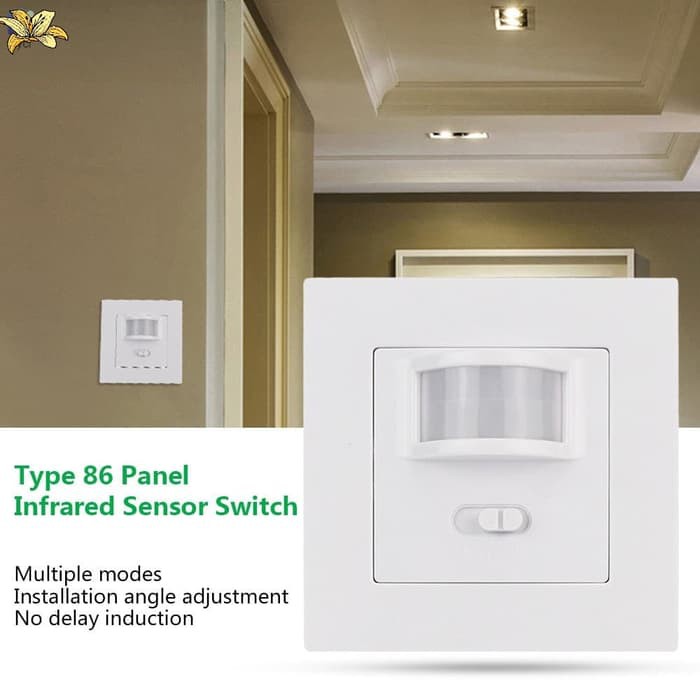 ⏹PIR Motion Sensor Wall Switch. Saklar Dinding Sensor IR