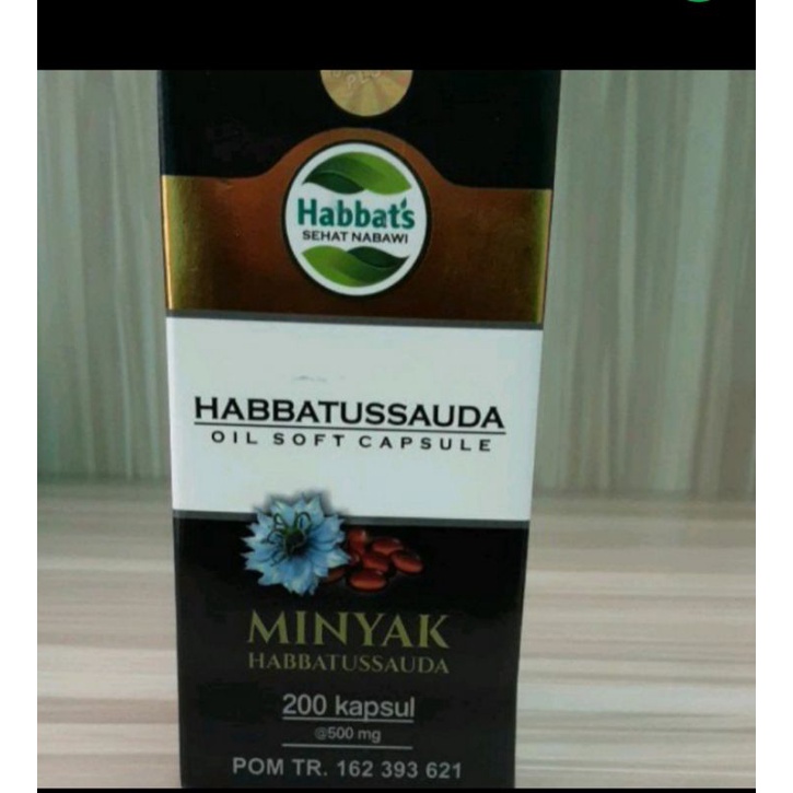 Habbatussauda Soft Capsul 200 POM TR. 162 393 621/Minyak Habbatussauda Softgel Original