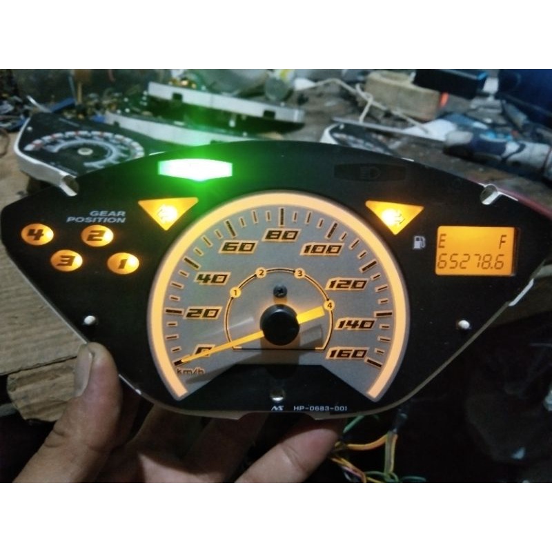 mesin Spidometer Honda Supra x 125 old original copotan