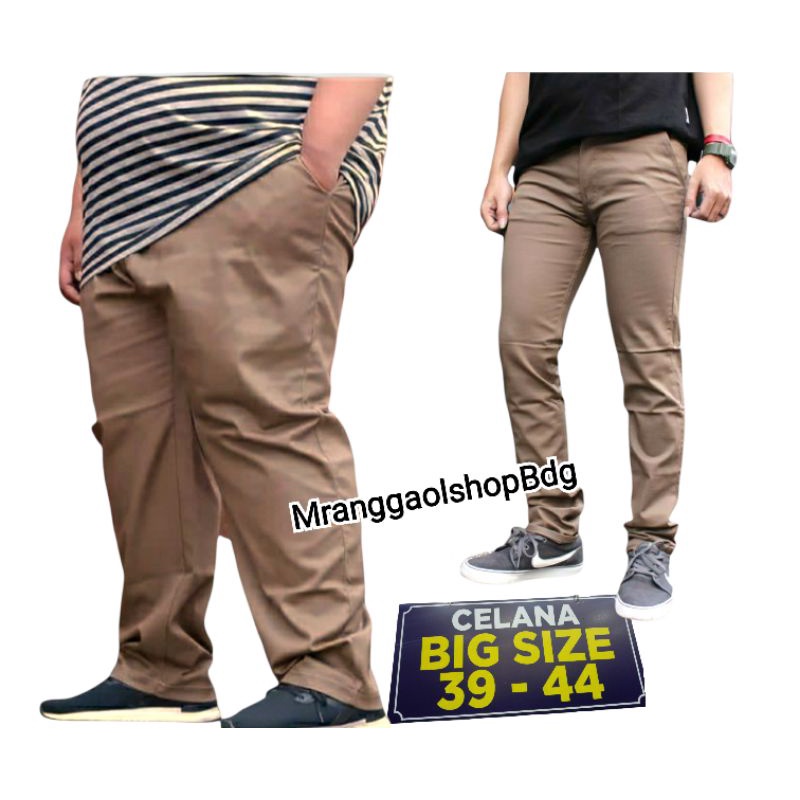 Big size Celana Chino pria jumbo xxxxxl / chino pria big size 27-42