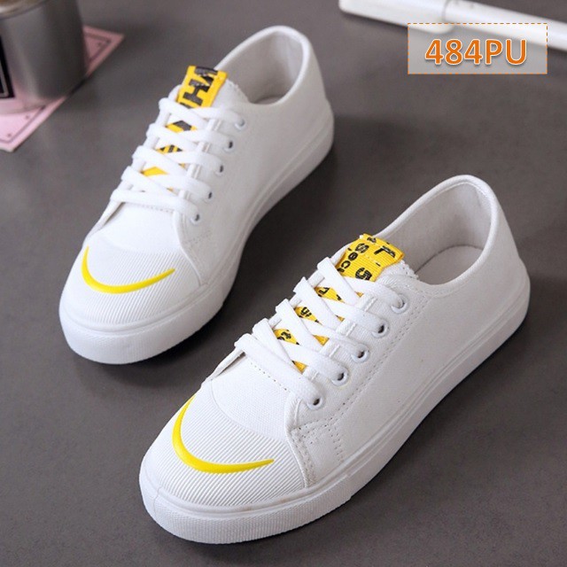 Sepatu Wanita Sneakers Cewek Estele Sole 3 cm (AS132)-Putih