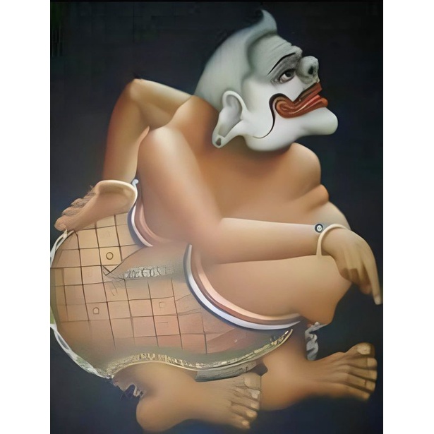 poster / sticker laminasi jumbo, semar, wayang 100x70