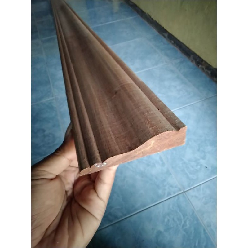 Lis Pigura Kayu Lebar 10 cm Panjang 1 Meter untuk Dekorasi Ruangan