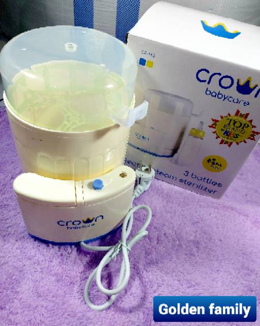 Crown CR-168  3 Bottles Electric Steam Sterilizer Steriliser