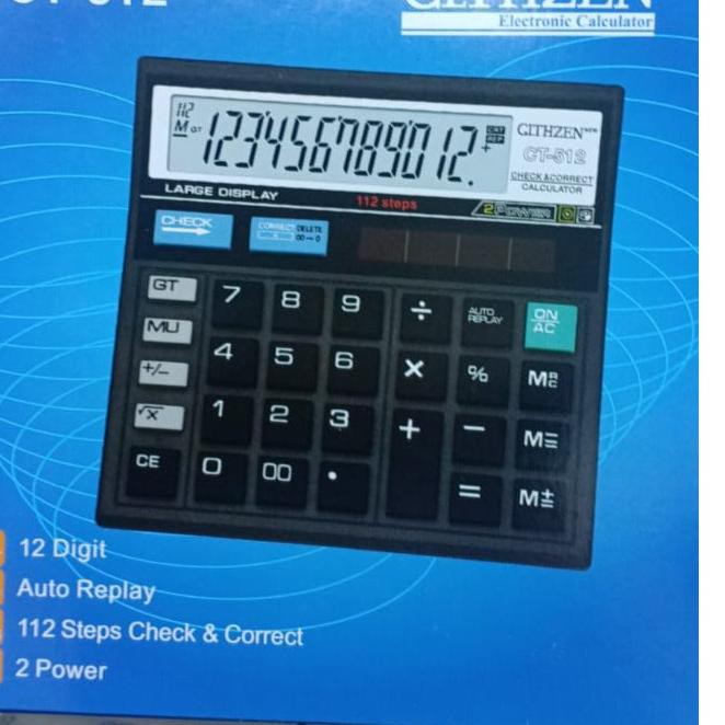 

Gratis Ongkir!! KODE-764 Kalkulator Calculator CLTHZEN CT-512 12Digit Mirip Citizen 512 GITHZEN