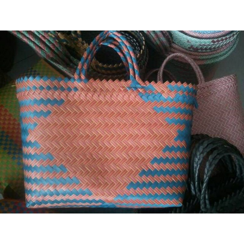 Tas Souvenir SIZE S , Tas Parcel ,Tas Hajatan , Tas Anyaman Plastik Grosir Murah