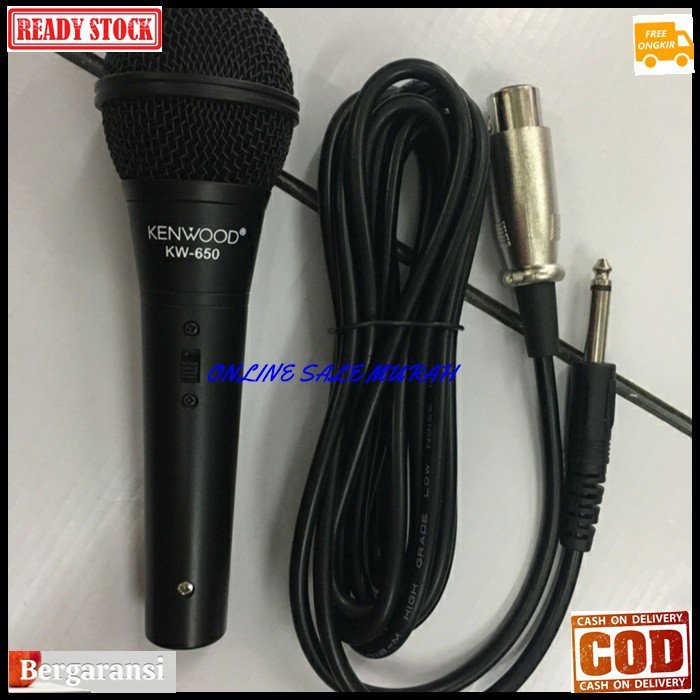 G413 Kenwood mic kabel besi metal cable dynamic mik karaoke microphone wired super vocal vokal mikrophone sound system audio musik pengeras suara pro profesional panggung dj studio acara pidato original ktv live G413   Ada SWICTH ON OFF  MIC TERBUAT DR BE