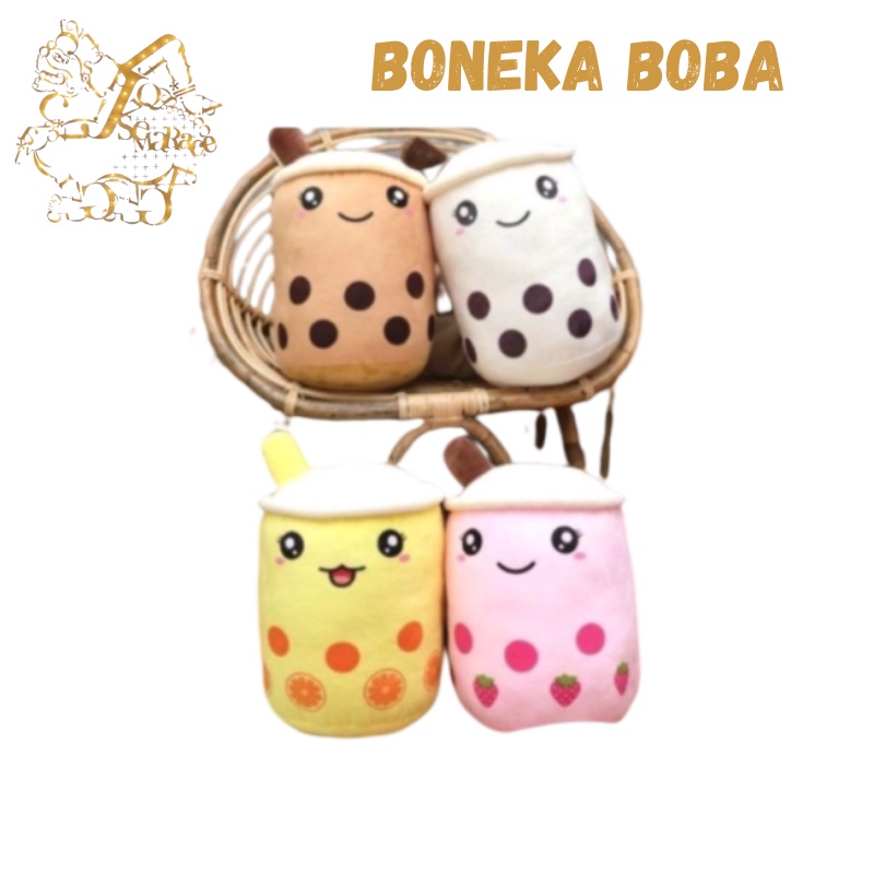 BONEKA BANTAL BOBA BUBBLE MILK TEA JUMBO