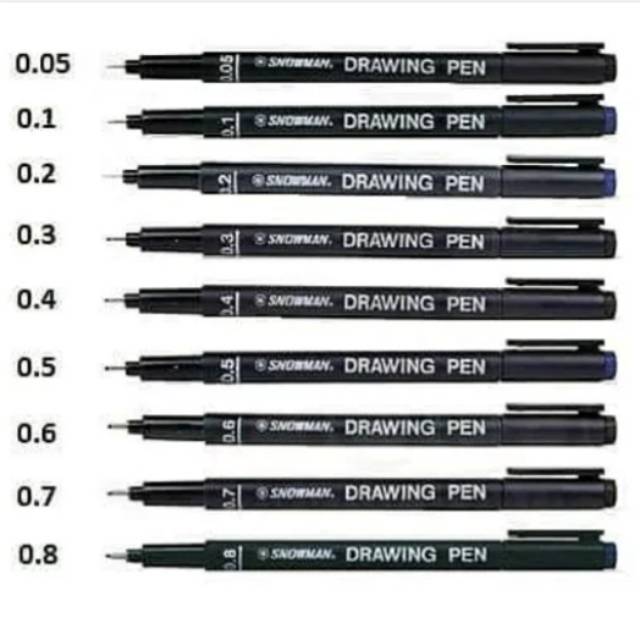 

DRAWING PEN SNOWMAN 0.05 0.1 0.2 0.3 0.4 0.5 0.6 0.7 0.8