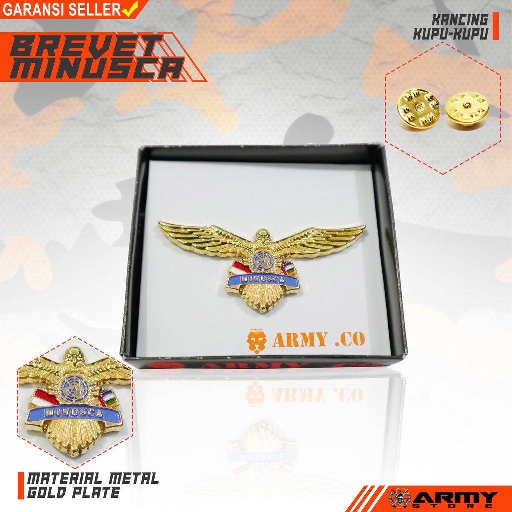 Pin Minusca / Brevet Wing Minusca gold