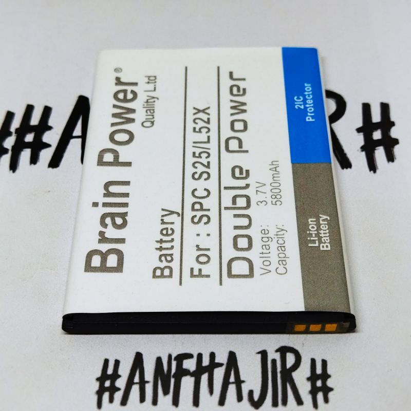 BATRE BATREI BATERAI BATTERY SPC L52X L 52X S25 S 25 BRAIN DOUBLE POWER (5800 mAh) 2IC PROTECTOR