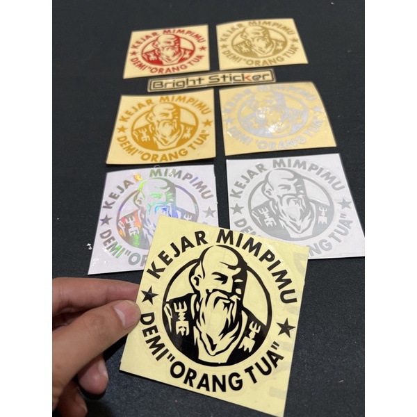 STICKER ORANG TUA CUTTING