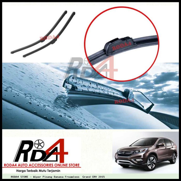 Wiper Mobil Grand CRV 2015 26 16 Frameless Banana 1 Set 2 Pcs