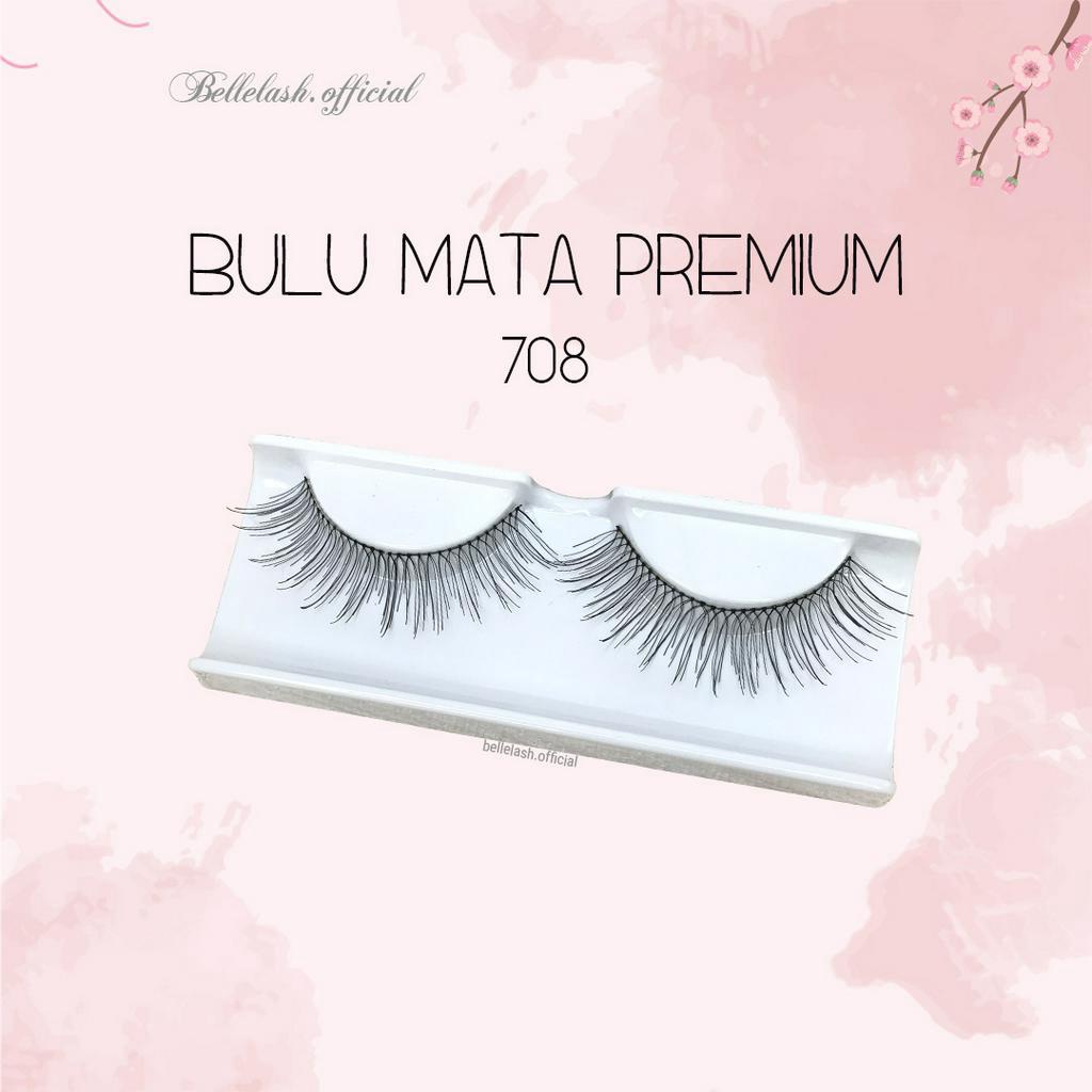 708 Bulu Mata Palsu Handmade Natural False Eyelash Eye Lashes Premium Series