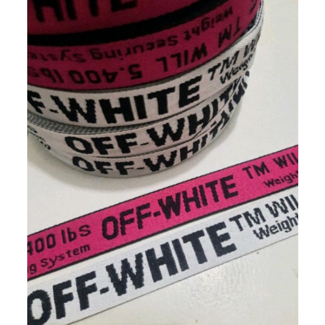 pita off white 2,5 cm / pita tebel OFF - WHITE/list