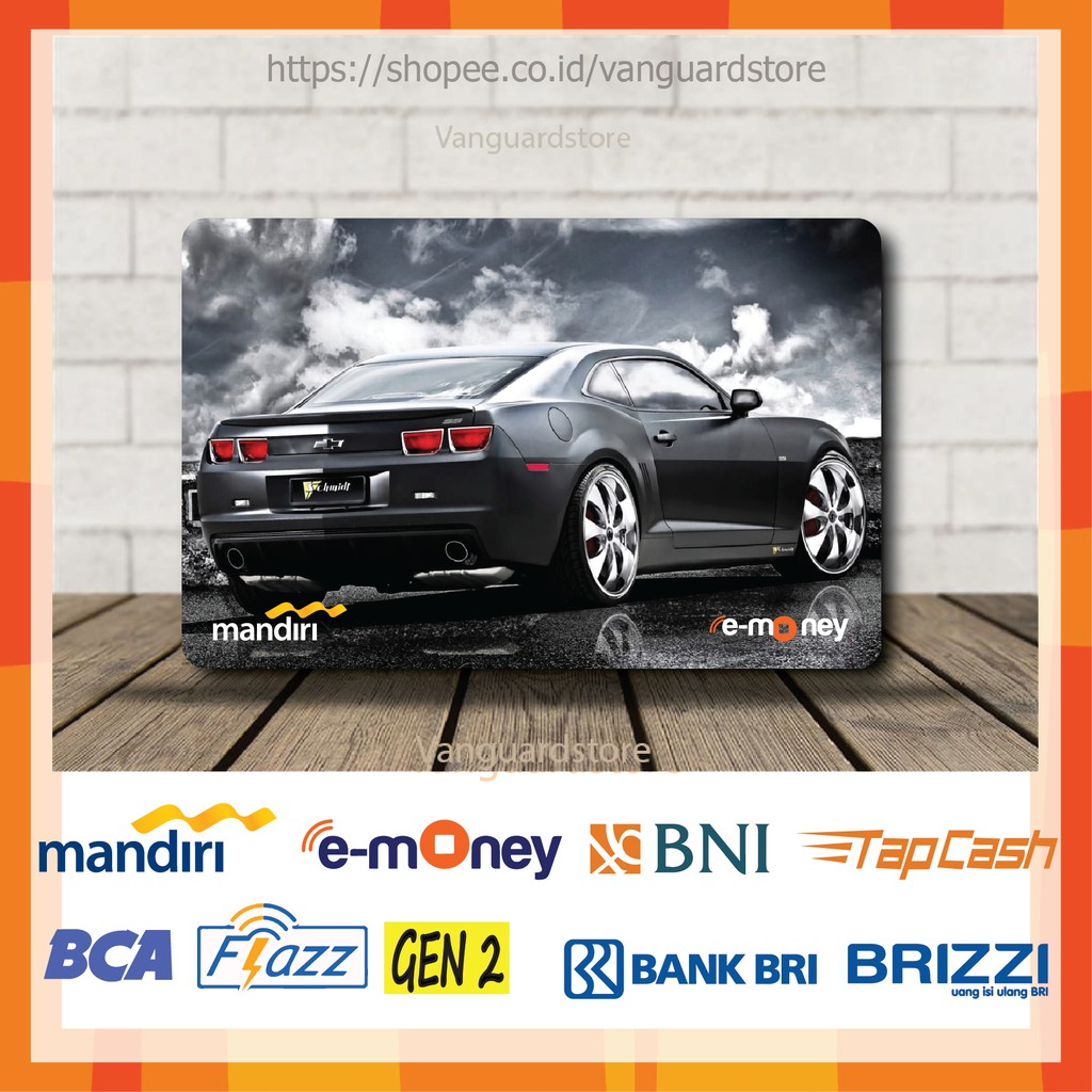 KARTU E MONEY E TOLL CHEVROLET CAMARO MOBIL 11 EMONEY MANDIRI FLAZZ BCA BNI TAPCASH BRIZZI BRI