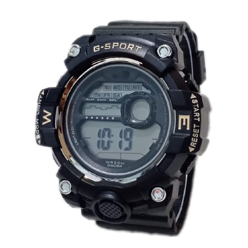 Jam Tangan Pria Sporty Digital S-Sports Strap Rubber SS006