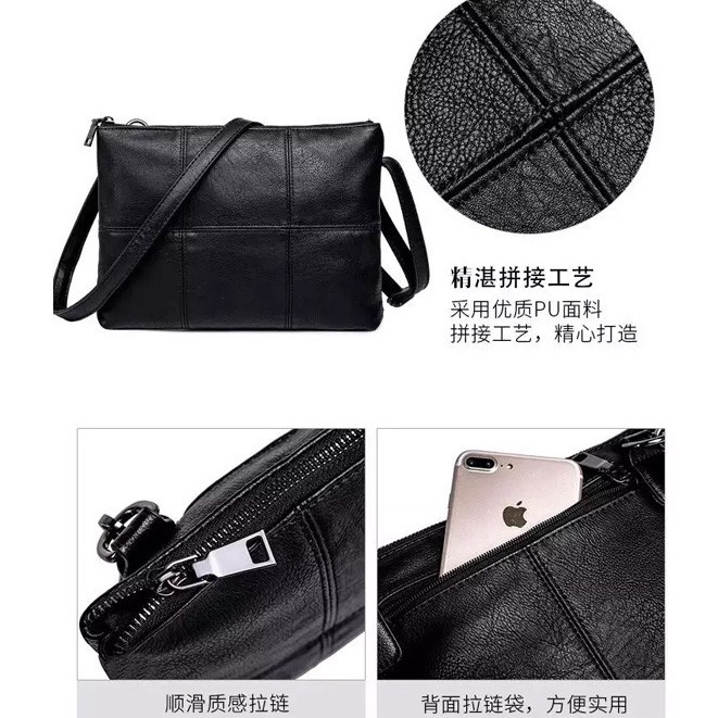 V7735 - Clutch Bag Josh favreau Import / Tas Tangan Hand Bag Pria Kulit PU