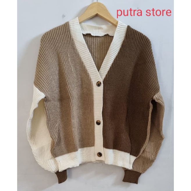 CARDIGAN RAJUT TWIST COMBO MIX RAJUT 7 GATE PREMIUM