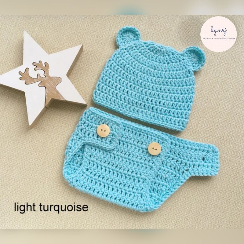 SET BEAR / KOSTUM BEAR / TOPI BEAR / KOSTUM BERUANG / TOPI BERUANG / NEWBORN PROPS / NEWBORN KOSTUM 