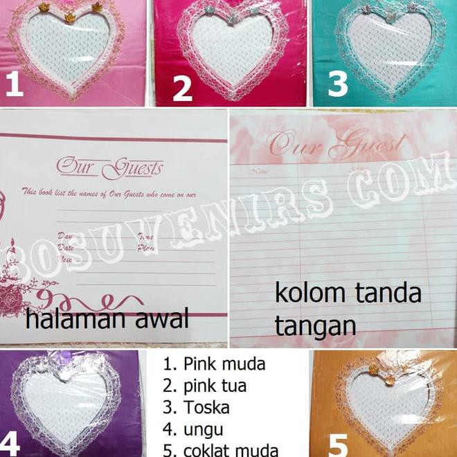 

Souvenir Buku Tamu Renda Warna Kode 54