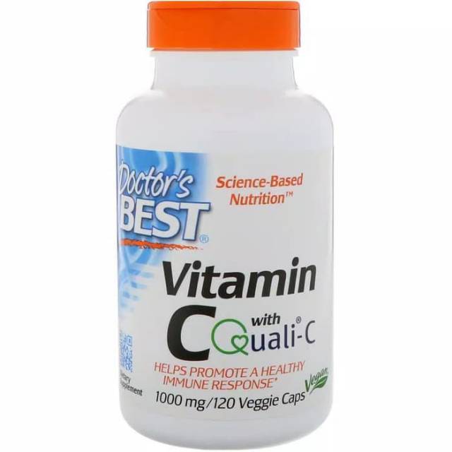 Obat Vitamin C Doctor Best Vitamin C with Q-C 1,000 mg 120 Veg Dr Best Vit C Ori USA