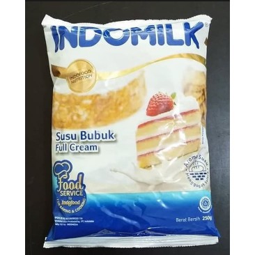 

Bahan Kueh Susu Bubuk Indomilk Saset 250grm