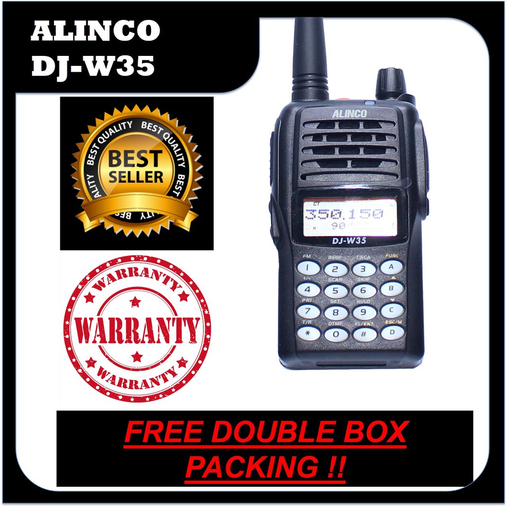 Ht Alinco Dj W35 Single Band Uhf Frekuensi 350 400 Mhz Handy Talkie Alinco Garansi Tahun 1 Tahun Shopee Indonesia