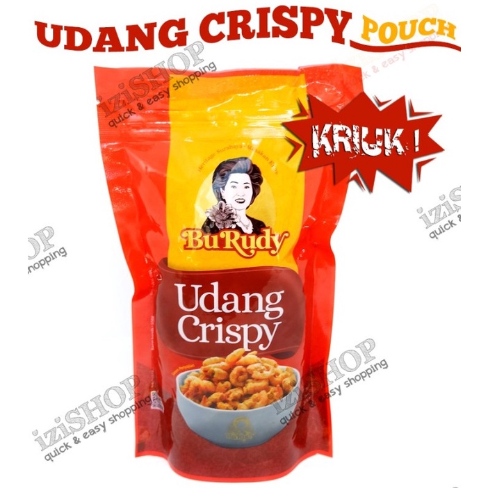 

UDANG CRISPY Kemasan POUCH Khas Bu Rudy