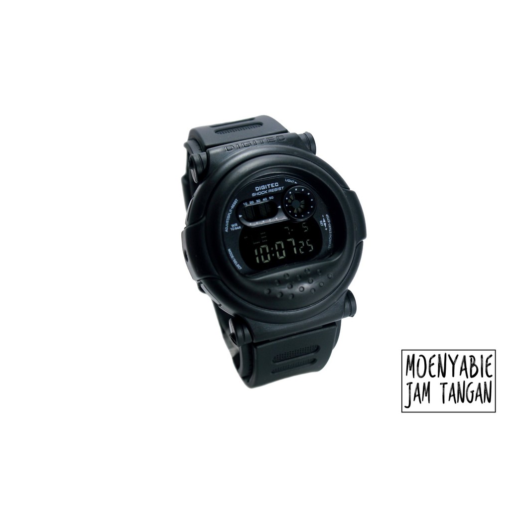 Jam Tangan Anti Air Original Digitec DG 2101T Full Black