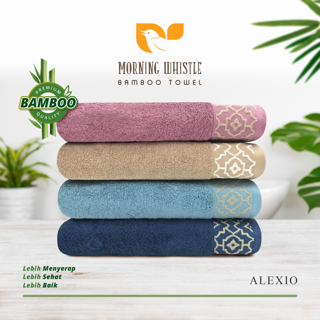 MWB Handuk Mandi Dewasa Morning Whistle Bamboo Alexio Handuk Mandi Dewasa 70 x 135 cm