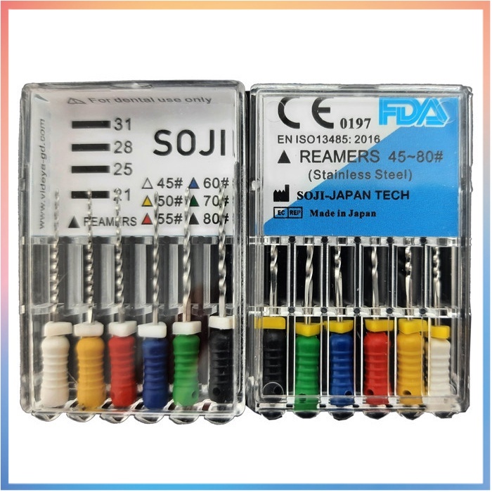 Jual Dental Jarum Endo Reamers Stainless Steel SS UKURAN 4580 21 mm