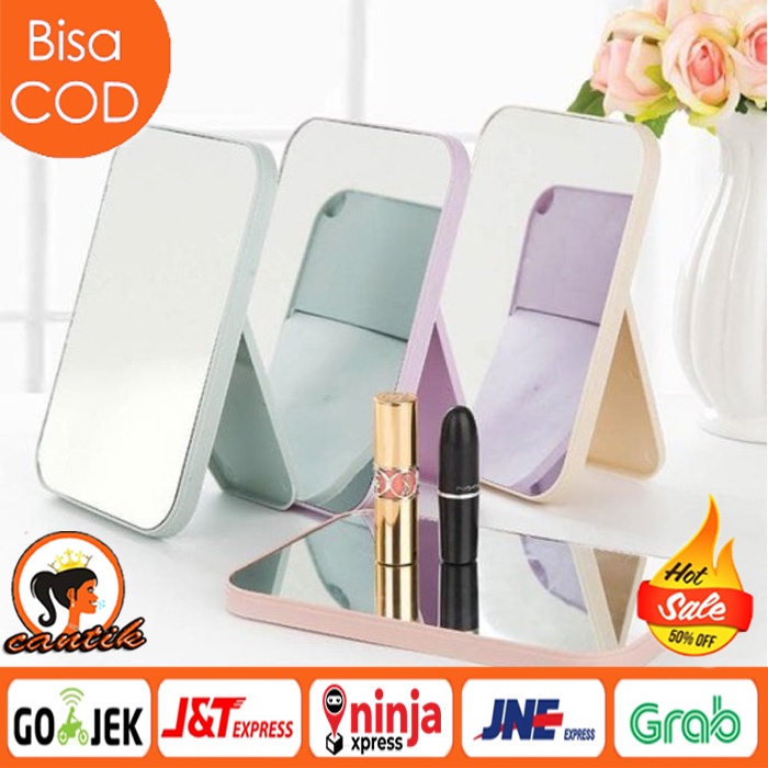Cermin Lipat Persegi Portable Beauty Mirror Kaca Rias Make Up