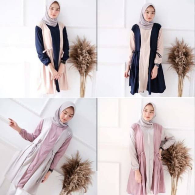 Akasha Tunik Wanita Murah Tunic Atasan Panjang Remaja Kekinian Baju Anak Muda Fashion Terbaru