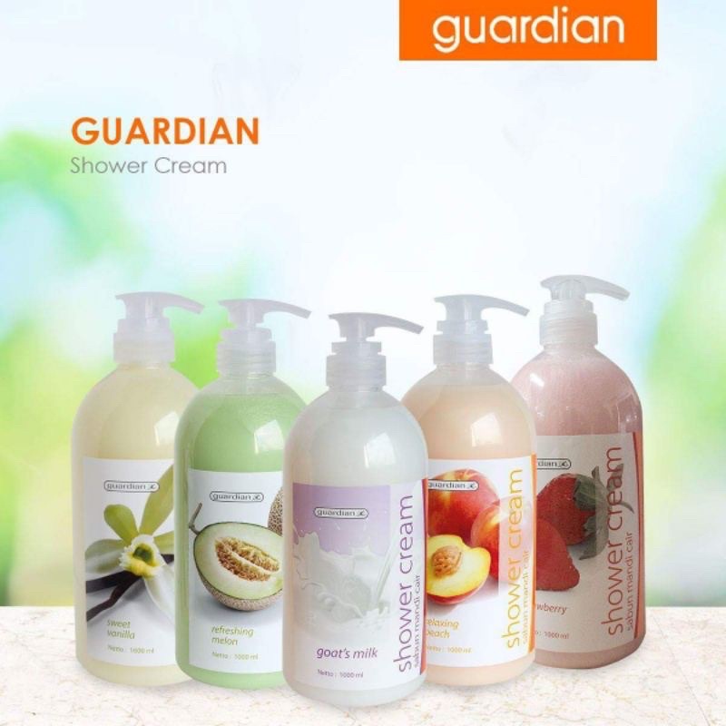 Jual Guardian Shower Cream Sabun Mandi 1000ml | Shopee Indonesia