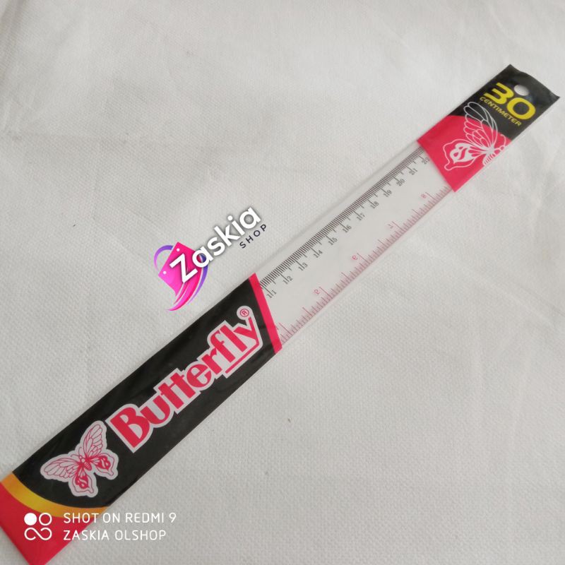 

Penggaris 30cm merk Butterfly