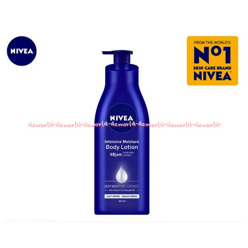 Nivea Body Lotion Intensive 400ml Handbody Nivea Biru Droppet