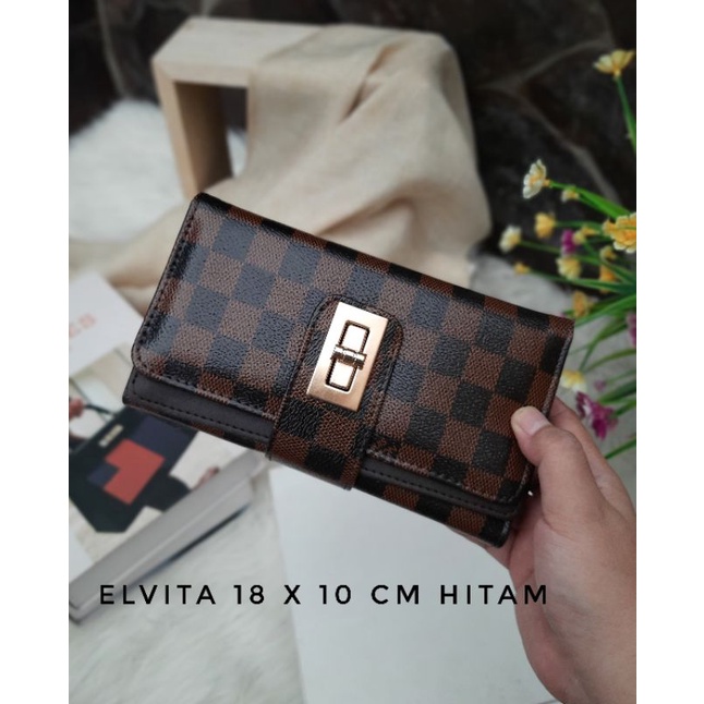 Elvita Motif Dompet Wanita Lipat Muat Hp