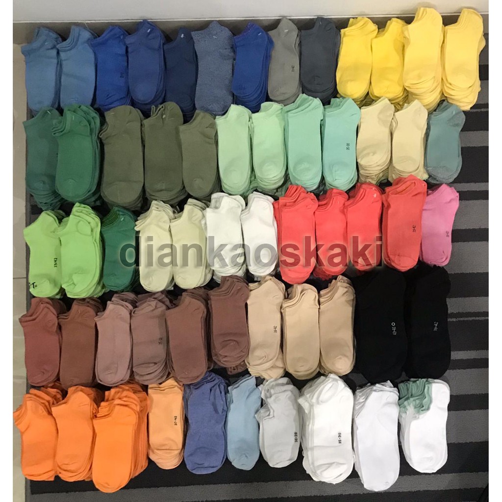 KAOS KAKI PENDEK SEMATA KAKI POLOS WARNA DEWASA