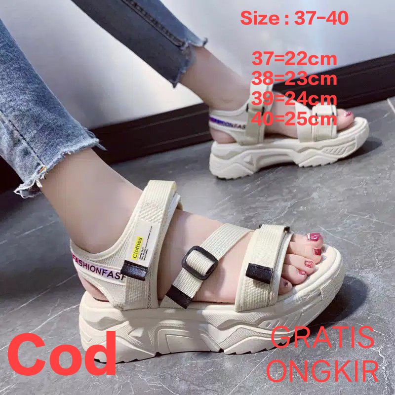 Sandal gunung Wanita perempuan cewek remaja korea keren murah kekinian