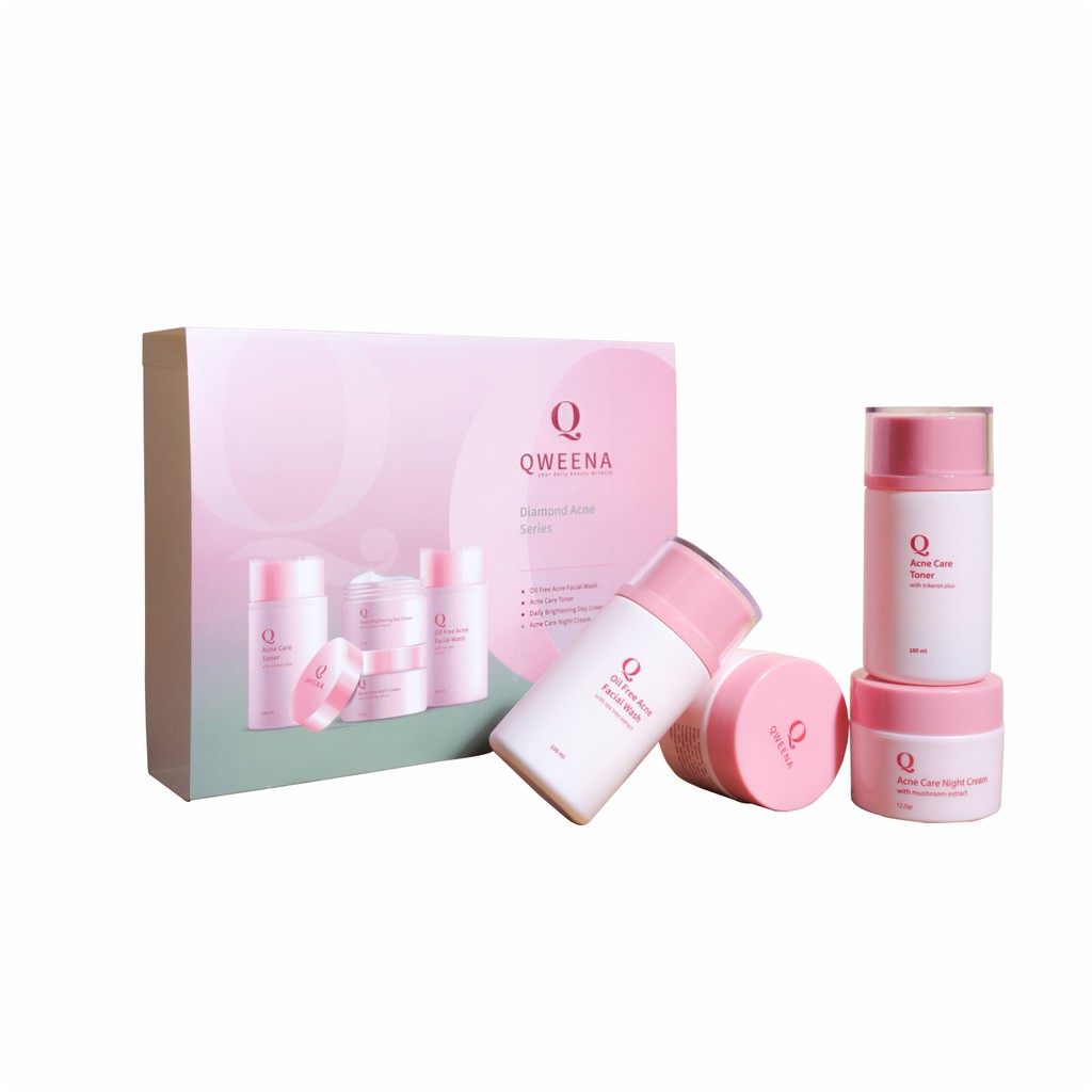 Qweena Diamond Acne Care (Full Package) | Shopee Indonesia