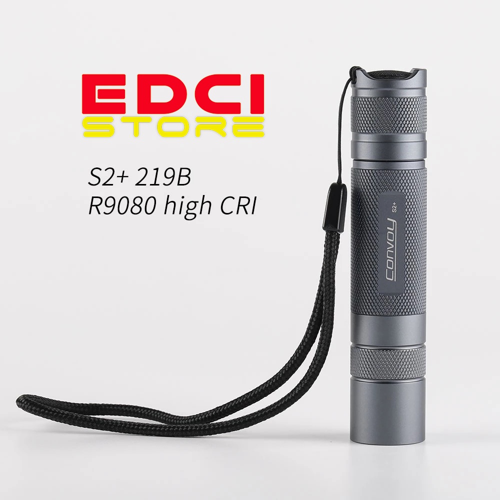Senter Convoy S2+ Nichia 219B SW45K R9080 Hi CRI 4500K, 7135*8 Driver