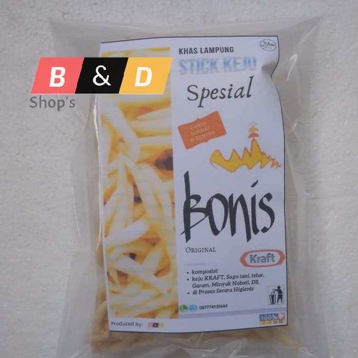 

BONIS. Stik Keju Khas Lampung Netto 500 Gram.