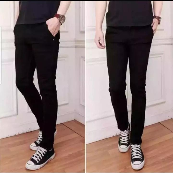 Celana panjang jeans hitam pria / celana jeans hitam pensil / celana jeans cowok - Skinny/Pensil/Slim fit - Ar Jeans