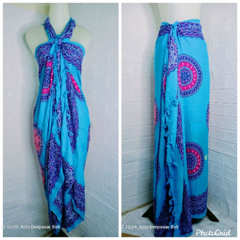 SARUNG PANTAI#SARUNG BALI OLEH OLEH BALI#SARUNG PANTAI BALI#-Biru turkis
